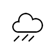 Icon Wolke mit Regen